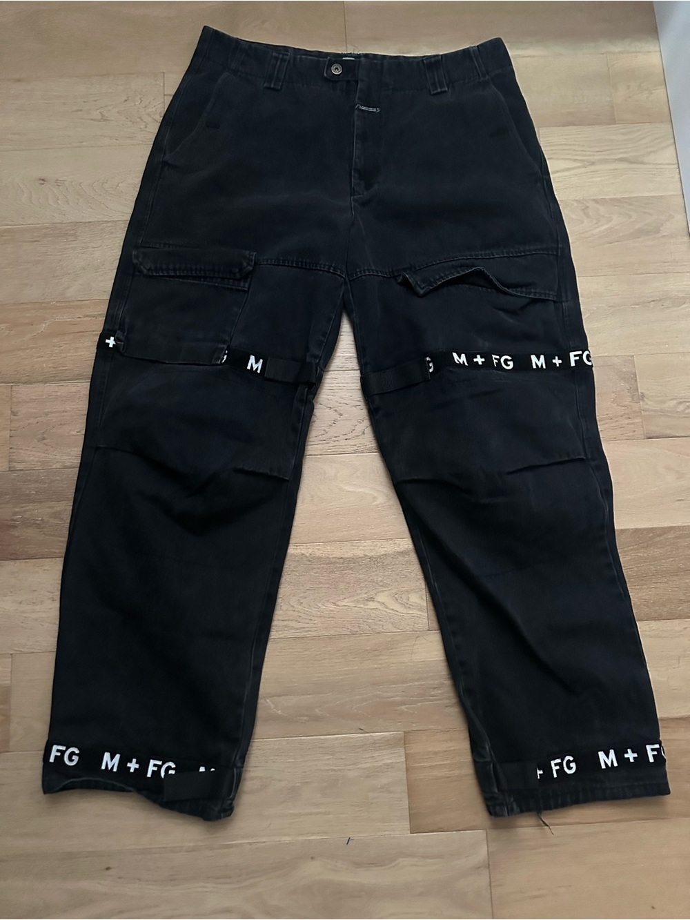 Girbaud Marithe Francois Baggy Jeans Men Black Size 38M Shuttle Tape Y2K